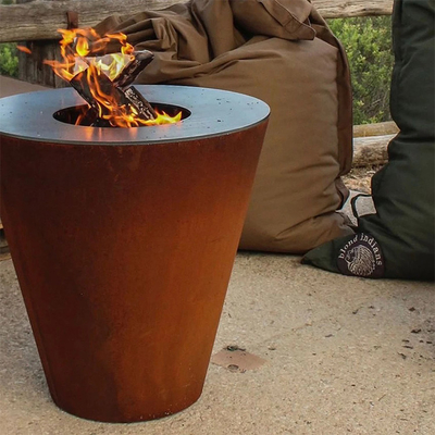 Cucina da esterno per patio che cucina griglia per barbecue in acciaio corten personalizzata