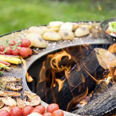 Il barbecue all'aperto durevole della cucina griglia il fuoco d'acciaio Pit Grill del barbecue di Corten