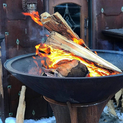 griglie di cottura all'aperto d'acciaio di 1000mm Corten con la base staccabile