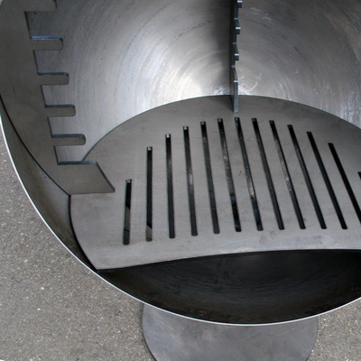 Altezza regolabile antivento di Pit Grill 110cm del fuoco del giardino di Gnee per il barbecue