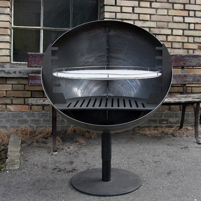 Altezza regolabile antivento di Pit Grill 110cm del fuoco del giardino di Gnee per il barbecue