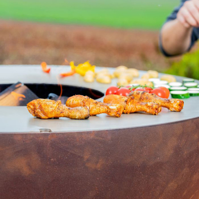 Pozzo antico 31,5&quot; del BARBECUE di Pit Rust del fuoco del giardino d'acciaio di Corten