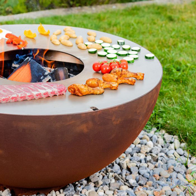 Pozzo antico 31,5&quot; del BARBECUE di Pit Rust del fuoco del giardino d'acciaio di Corten