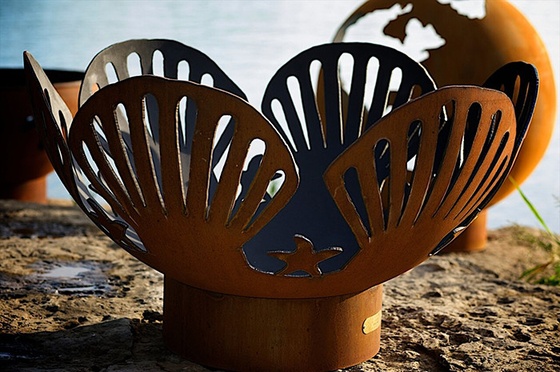 La conservazione calda ha arrugginito fuoco d'acciaio Pit For Backyard Patio di 100cm Corten