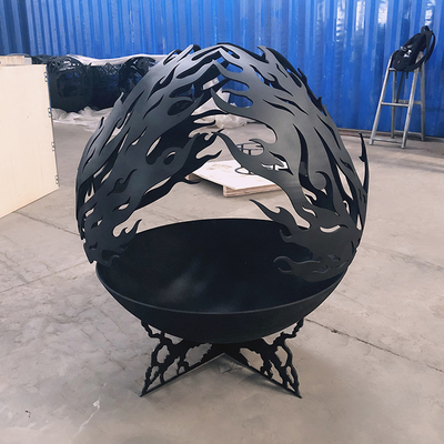 Progettazione Rusty Outdoor Metal Fire Ball del modello di Phoenix in acciaio di Corten