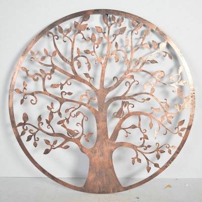 Parete bronzea Art For Home del giardino del metallo dell'albero della vita di 61,5 cm