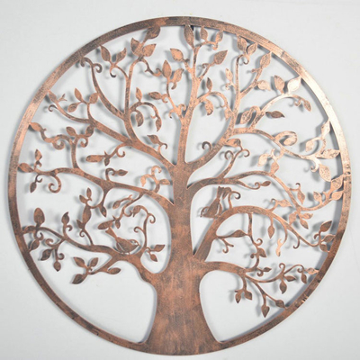 Parete bronzea Art For Home del giardino del metallo dell'albero della vita di 61,5 cm