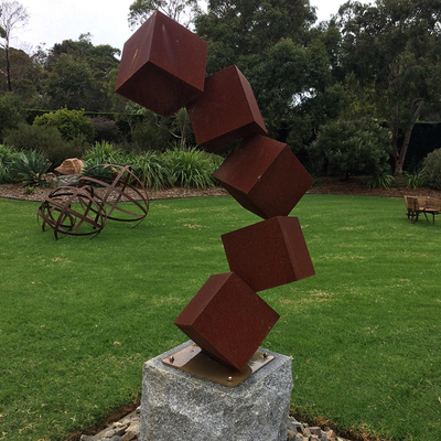 Scultura d'acciaio all'aperto grande Rusty Metal Statues For Gardens di Corten