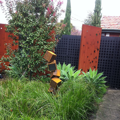 giardino rustico astratto del metallo di spessore di 3mm il grande scolpisce l'acciaio di Corten