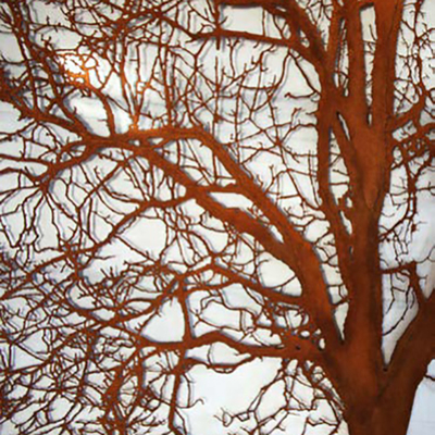 Scultura d'acciaio a forma di di Corten dell'albero personalizzabile per la decorazione del parco