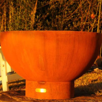 Il laser personalizzabile ha tagliato il fuoco d'acciaio portatile Pit Outdoor Prerusted di Firepits Corten