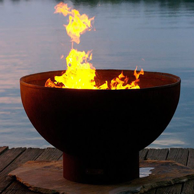 Il laser personalizzabile ha tagliato il fuoco d'acciaio portatile Pit Outdoor Prerusted di Firepits Corten