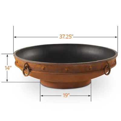 Acciaio d'azione corrosiva degli elementi a 37 pollici intorno a fuoco d'acciaio Pit Portable Camping Brazier Outdoor