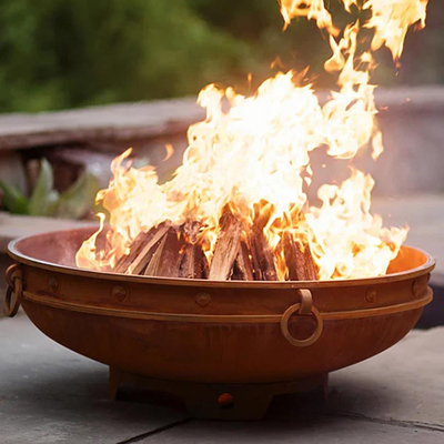 Acciaio d'azione corrosiva degli elementi a 37 pollici intorno a fuoco d'acciaio Pit Portable Camping Brazier Outdoor
