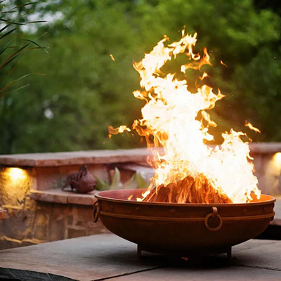 Acciaio d'azione corrosiva degli elementi a 37 pollici intorno a fuoco d'acciaio Pit Portable Camping Brazier Outdoor