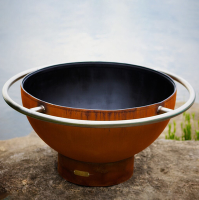 Grande fuoco d'acciaio portatile Pit For Courtyard di 120cm Corten