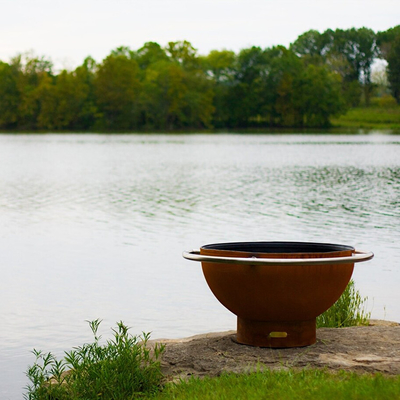 Grande fuoco d'acciaio portatile Pit For Courtyard di 120cm Corten
