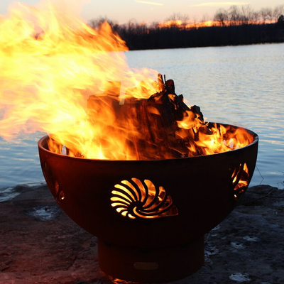 Acciaio pre arrugginito a 36 pollici Firepits di Corten all'aperto con la patina dell'ossido