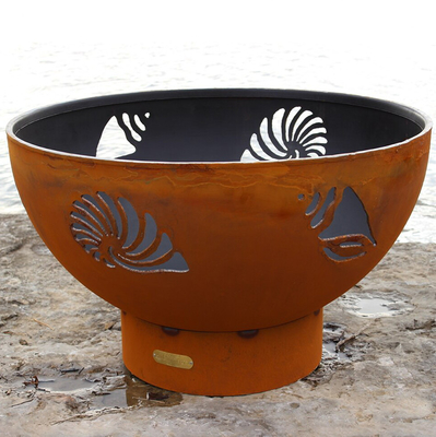 Fuoco d'acciaio all'aperto Pit Round Black Pre Rusted di Corten