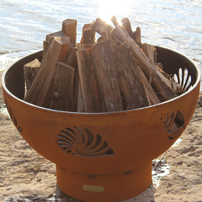 Acciaio pre arrugginito a 36 pollici Firepits di Corten all'aperto con la patina dell'ossido