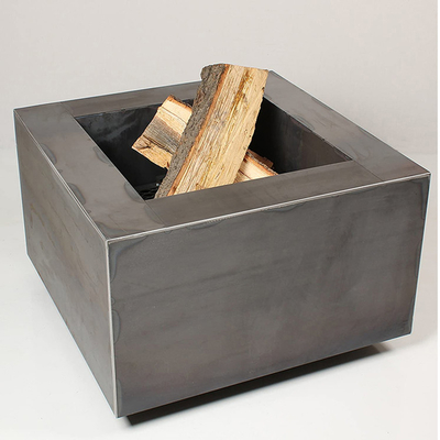 Pozzi bruciante di legno all'aperto 600 x 600 X H500mm del fuoco del metallo del quadrato