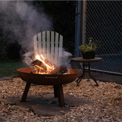 Braciere d'acciaio rotondo di Pit Garden Decorative Corten Steel del fuoco di Corten