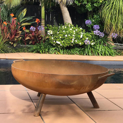 Braciere d'acciaio rotondo di Pit Garden Decorative Corten Steel del fuoco di Corten