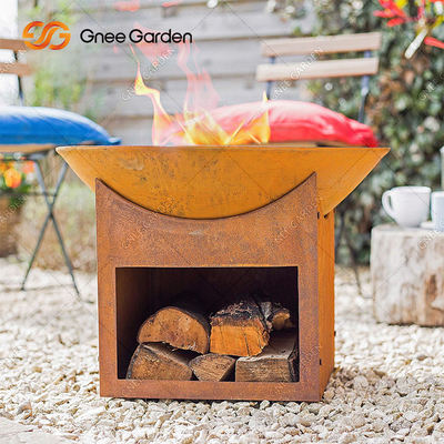 taglio del laser di 56cm intorno al fuoco Pit For Garden Decoration di Corten
