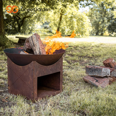 taglio del laser di 56cm intorno al fuoco Pit For Garden Decoration di Corten