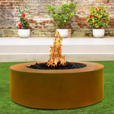 fuoco d'acciaio pre arrugginito Pit Round Outside Garden di 900mm Corten