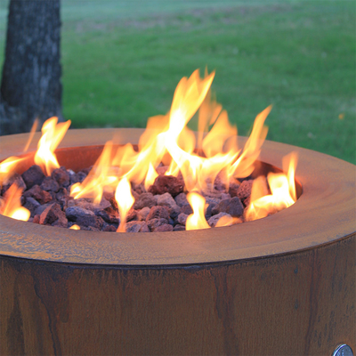 fuoco d'acciaio pre arrugginito Pit Round Outside Garden di 900mm Corten