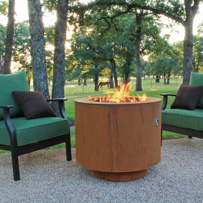 fuoco d'acciaio pre arrugginito Pit Round Outside Garden di 900mm Corten
