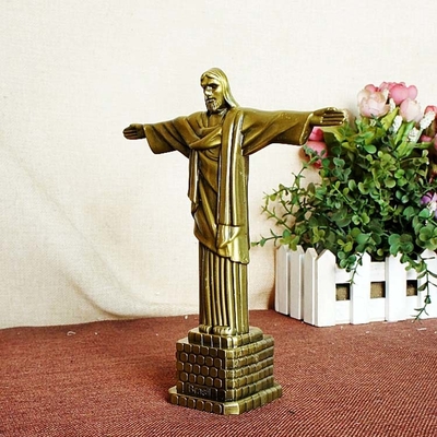 Ornamenti domestici del ghisa di religione della scultura all'aperto a 12 pollici del metallo
