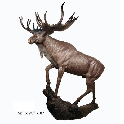 Sculture bronzee delle alci all'aperto a 52 pollici con la certificazione del CE