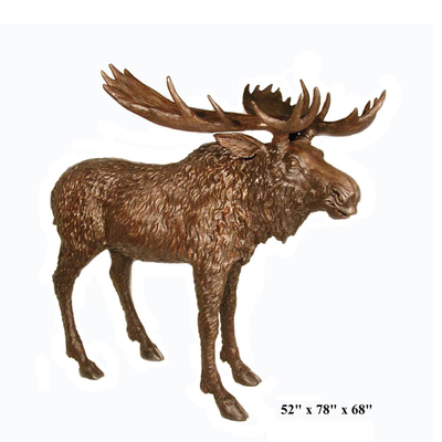 Sculture bronzee delle alci all'aperto a 52 pollici con la certificazione del CE
