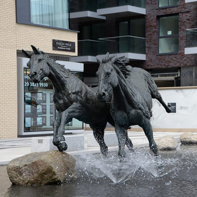 Norma all'aperto decorativa bronzea gigante di TUV della scultura del cavallo del metallo