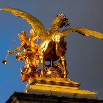 La resina elabora la scultura bronzea all'aperto, ODM dell'OEM spesso d'ottone della scultura 5mm del cavallo