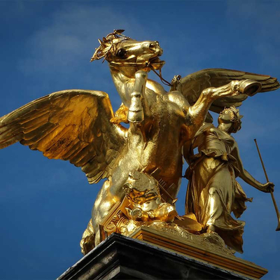 Norma all'aperto decorativa bronzea gigante di TUV della scultura del cavallo del metallo