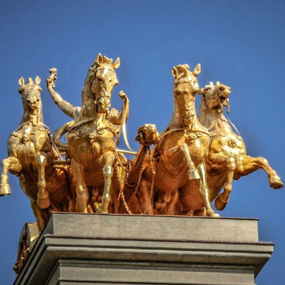 Norma all'aperto decorativa bronzea gigante di TUV della scultura del cavallo del metallo