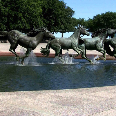 Scultura bronzea all'aperto standard dello SGS H140cm, statua bronzea del giardino del cavallo