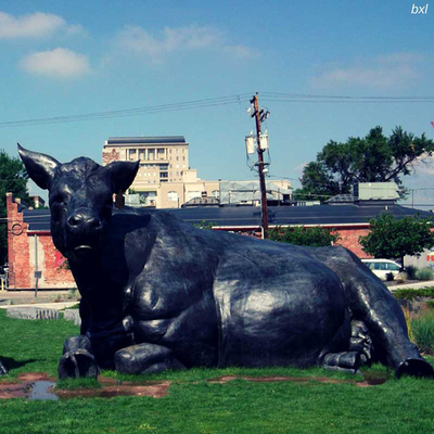 Scultura bronzea a grandezza naturale all'aperto della scultura bronzea del giardino di Gnee di benvenuto dell'OEM