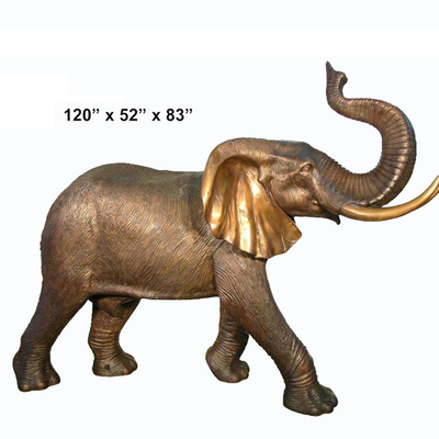 Scultura del giardino dell'elefante del metallo di resistenza della corrosione dell'altezza di 200cm