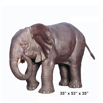 Scultura del giardino dell'elefante del metallo di resistenza della corrosione dell'altezza di 200cm