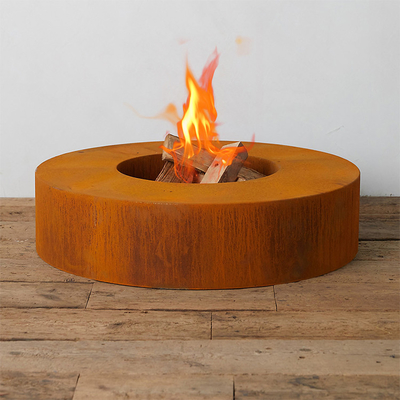 Decprative intorno a legno che brucia il fuoco d'acciaio Pit Bowl di Corten 70cm