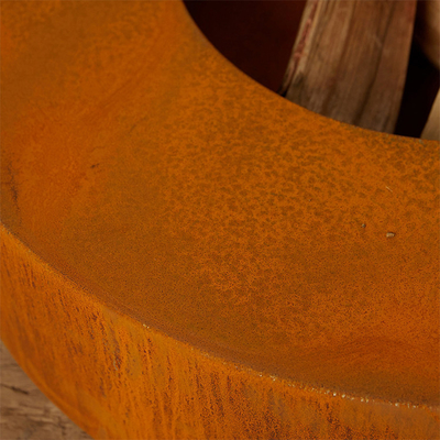 Decprative intorno a legno che brucia il fuoco d'acciaio Pit Bowl di Corten 70cm