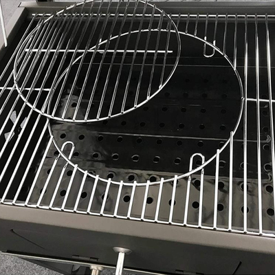 Griglia a Carbone da Esterno con Tavolini Laterali Sistema Grate In Grate Griglie a Carbone Griglie per Cottura all'aperto Cottura all'aperto