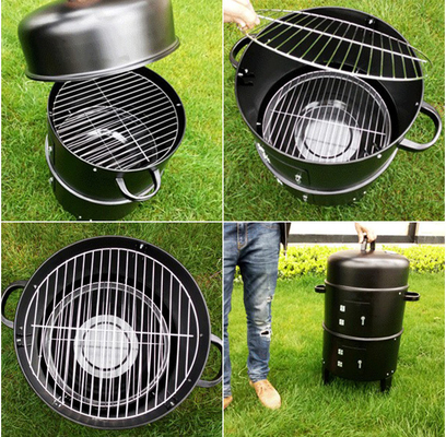 18&quot; griglia portatile di cottura all'aperto 3 del carbone delle griglie di altezza in 1 multifunzionale