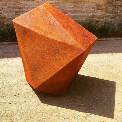 Statue d'acciaio geometriche irregolari dell'iarda del metallo della scultura di Corten dell'estratto