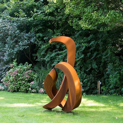OEM che sopravvive il metallo d'acciaio Rusty Metal Yard Sculptures Outdoor delle sculture del prato inglese