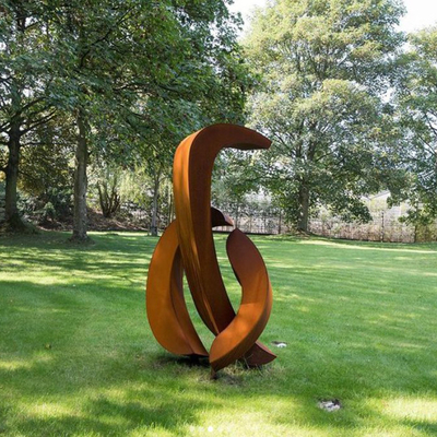OEM che sopravvive il metallo d'acciaio Rusty Metal Yard Sculptures Outdoor delle sculture del prato inglese